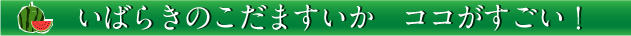 実はすごいいばらきのすいか