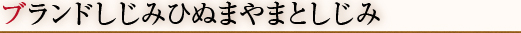 ブランドしじみひぬまのやまとしじみ