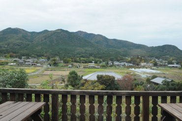 そば 風　テラス席からの景色