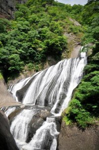 初夏の袋田の滝