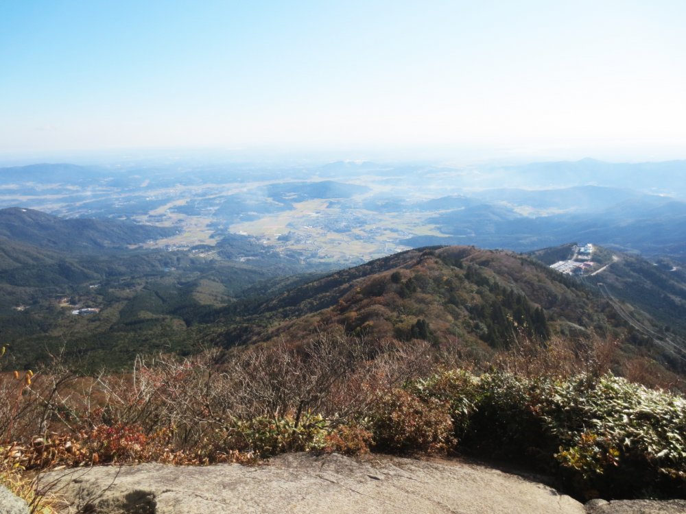 筑波山女体山山頂からの眺め