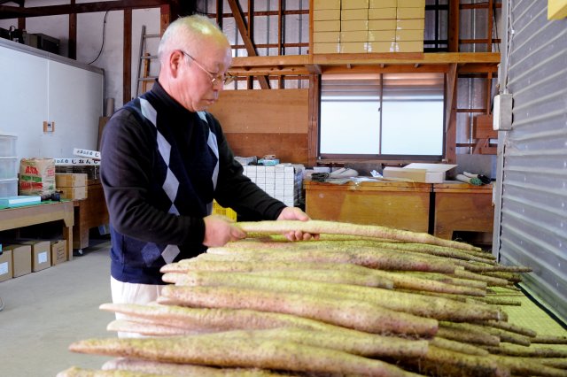 作業する荒井さん