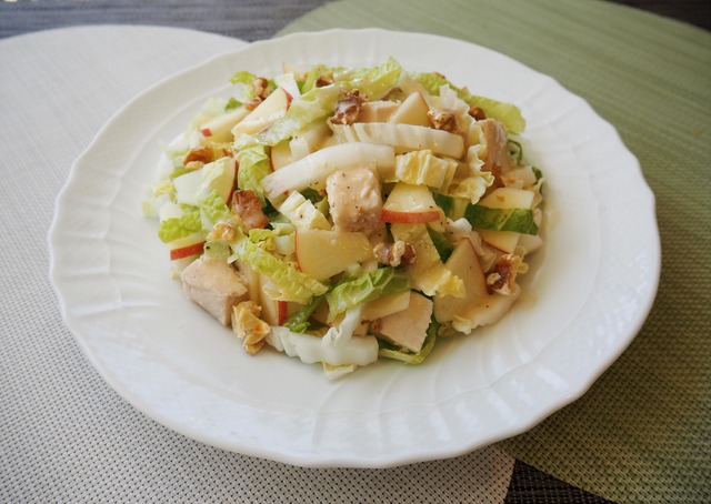 シャキシャキ白菜とりんごの#いばらきパワーサラダ