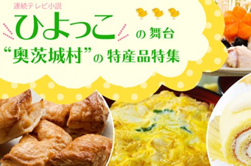 連続テレビ小説「ひよっこ」の舞台“奥茨城村”の特産品特集