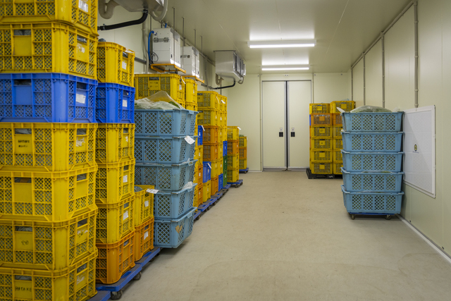 常陸太田圃場の冷蔵設備