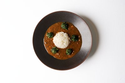 ひぬまやまとしじみとほうれんそうのカレー