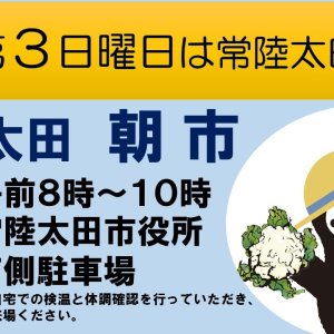 【毎月第3日曜日】常陸太田「朝市」を開催しています！