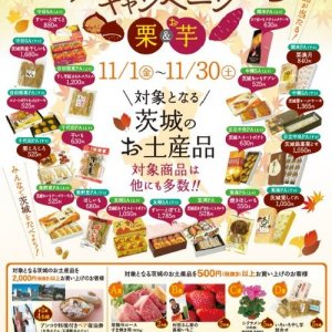 「茨城をたべようキャンペーン　栗・お芋」開催（11/1～30）